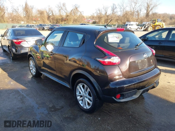 2016 Nissan Juke S with VIN JN8AF5MR7GT606160, listed as a IAAI auction lot 41749347 with 158,659 mi miles. Bid and sale history available at carsss.com. Image 3.