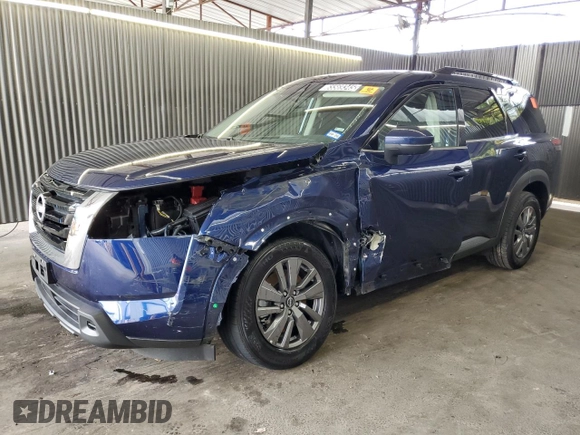 2025 Nissan Pathfinder SV with VIN 5N1DR3BAXSC203358, listed as a Copart auction lot 65569345 with 22,134 mi miles and Clean title. Bid and sale history available at DreamBid. Image 1.