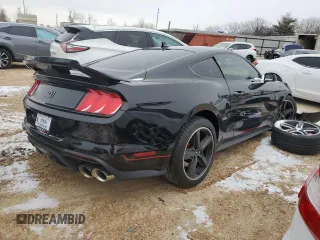 2021 Ford Mustang Mach 1 with VIN 1FA6P8R0XM5555625, listed as a Copart auction lot 38425784 with 0 mi miles and Salvage Title. Bid and sale history available at carsss.com. Image 3.