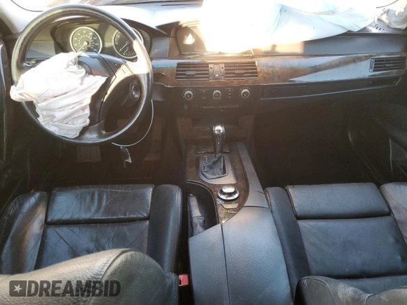 2005 BMW 5 Series 530i with VIN WBANA73535CR57700, listed as a Copart auction lot 87528245 with 255,305 mi miles and Salvage Title. Bid and sale history available at DreamBid. Image 8.