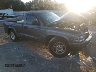 2002 Dodge Dakota with VIN 1B7FL16X52S557179, listed as a Copart auction lot 42221125 with 176,537 mi miles and Salvage Title. Bid and sale history available at carsss.com. Image 4.