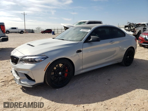 2020 BMW M2 z VIN WBS1J3C00L7H42503, wystawiony jako Copart lot #46033595 z przebiegiem 37 656 mil mil oraz Szkoda całkowita • Salvage title. Historia ofert i sprzedaży dostępna na DreamBid. Obrazek 1.