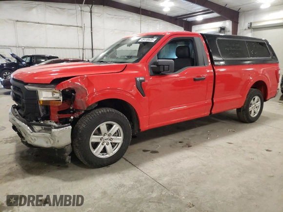 2022 Ford F-150 XL with VIN 1FTMF1CB1NKE26925, listed as a Copart auction lot 45418635 with 0 mi miles and Salvage Title. Bid and sale history available at carsss.com. Image 1.