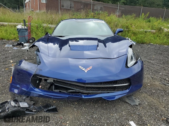 2017 Chevrolet Corvette 1LT with VIN 1G1YB2D75H5101851, listed as a Copart auction lot 69375164 with 9,778 mi miles and Salvage Title. Bid and sale history available at carsss.com. Image 5.