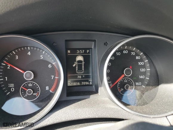 2013 Volkswagen Golf with VIN WVWDA7AJ3DW119517, listed as a Copart auction lot 53374705 with 121,816 mi miles and Salvage Title. Bid and sale history available at carsss.com. Image 9.