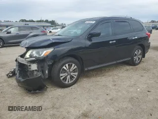 2017 Nissan Pathfinder SV z VIN 5N1DR2MN0HC681016, wystawiony jako Copart lot #87638785 z przebiegiem 173 130 mil mil oraz Szkoda całkowita • Salvage title. Historia ofert i sprzedaży dostępna na DreamBid. Obrazek 1.