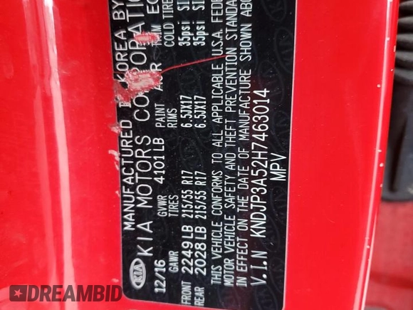 2017 Kia Soul + with VIN KNDJP3A52H7463014, listed as a Copart auction lot 53128195 with 105,514 mi miles and Salvage Title. Bid and sale history available at carsss.com. Image 12.
