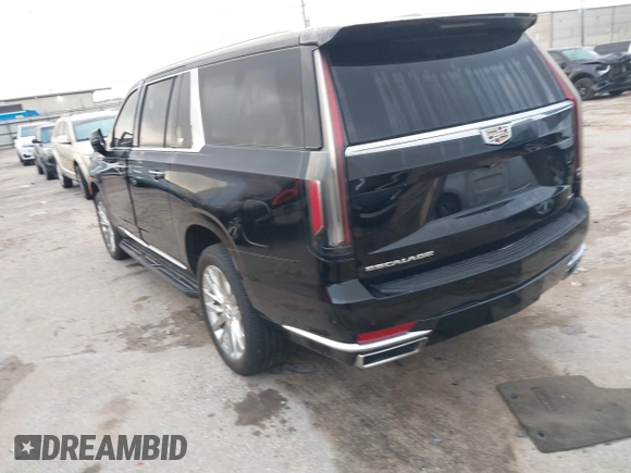 2023 Cadillac Escalade ESV 4WD Premium Luxury z VIN 1GYS4KKLXPR182760, wystawiony jako IAAI lot #42113165 z przebiegiem 156 960 mil mil oraz . Historia ofert i sprzedaży dostępna na DreamBid. Obrazek 3.