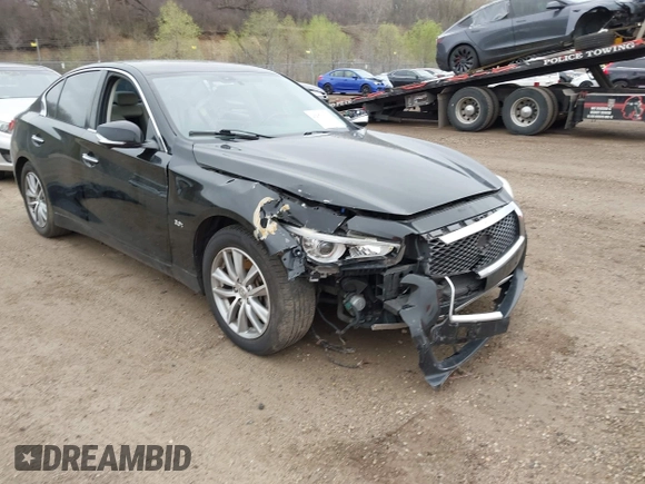 2016 Infiniti Q50 3.0t Premium with VIN JN1EV7AP3GM303498, listed as a IAAI auction lot 42079110 with 164,804 mi miles. Bid and sale history available at carsss.com. Image 1.