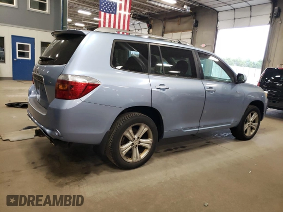 2008 Toyota Highlander Sport z VIN JTEDS43A382010105, wystawiony jako Copart lot #53994285 z przebiegiem 232 821 mil mil oraz Szkoda całkowita • Salvage title. Historia ofert i sprzedaży dostępna na DreamBid. Obrazek 3.