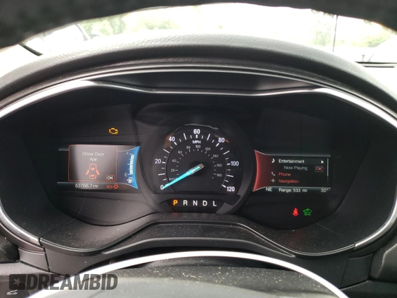 2020 Ford Fusion Titanium with VIN 3FA6P0SU4LR172158, listed as a Copart auction lot 55607325 with 53,766 mi miles and Salvage title. Bid and sale history available at DreamBid. Image 9.