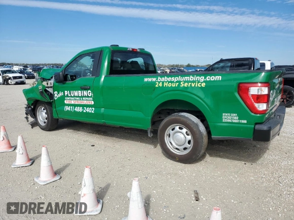 2022 Ford F-150 XL with VIN 1FTMF1CB3NKE30863, listed as a Copart auction lot 41484705 with 26,956 mi miles and Salvage Title. Bid and sale history available at carsss.com. Image 2.