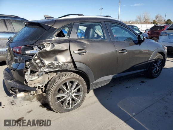 2017 Mazda CX-3 Touring with VIN JM1DKFC76H0168549, listed as a Copart auction lot 47499205 with 75,978 mi miles and Salvage Title. Bid and sale history available at carsss.com. Image 3.