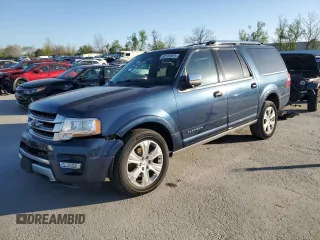 2015 Ford Expedition Max Platinum with VIN 1FMJK1MT5FEF43151, listed as a Copart auction lot 53131875 with 177,190 mi miles and Salvage title. Bid and sale history available at DreamBid. Image 1.