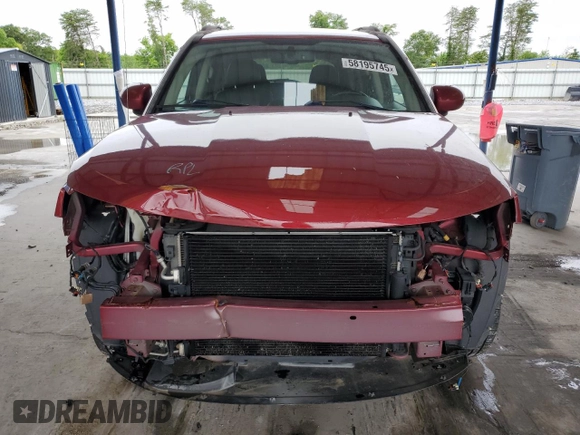 2017 Jeep Compass High Altitude with VIN 1C4NJDEB1HD109608, listed as a Copart auction lot 58195745 with 76,547 mi miles and Salvage title. Bid and sale history available at DreamBid. Image 5.