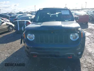 2023 Jeep Renegade Trailhawk with VIN ZACNJDC13PPP74002, listed as a IAAI auction lot 41968140 with 6,848 mi miles and . Bid and sale history available at DreamBid. Image 12.