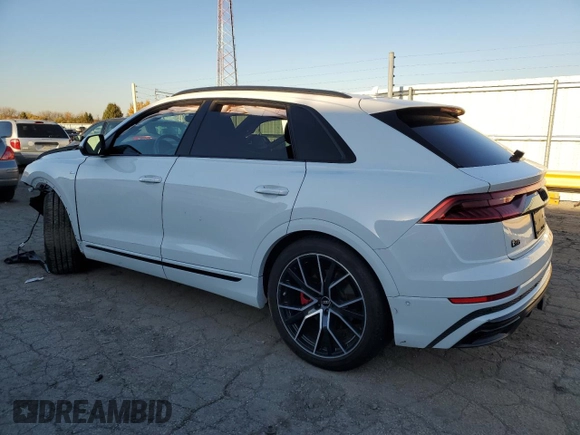 2022 Audi Q8 Prestige with VIN WA1FVBF14ND004473, listed as a Copart auction lot 78958544 with 0 mi miles and Salvage Title. Bid and sale history available at carsss.com. Image 2.