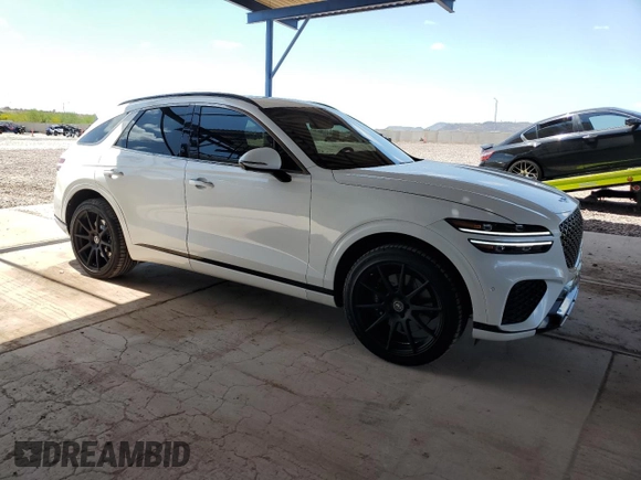 2023 Genesis GV70 Sport with VIN KMUMCDTC3PU084756, listed as a Copart auction lot 53306245 with 27,682 mi miles and Salvage Title. Bid and sale history available at DreamBid. Image 4.