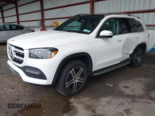 2021 Mercedes-Benz GLS 450 z VIN 4JGFF5KE9MA572260, wystawiony jako IAAI lot #42287425 z przebiegiem 65 510 mil mil oraz . Historia ofert i sprzedaży dostępna na DreamBid. Obrazek 2.