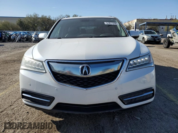 2015 Acura MDX Advance/Entertainment Pkg with VIN 5FRYD3H86FB007658, listed as a Copart auction lot 51811295 with 105,265 mi miles and Salvage Title. Bid and sale history available at carsss.com. Image 5.