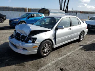 2003 Mitsubishi Lancer OZ-Rally with VIN JA3AJ86E43U032755, listed as a Copart auction lot 51342815 with 124,211 mi miles and Salvage Title. Bid and sale history available at carsss.com. Image 1.