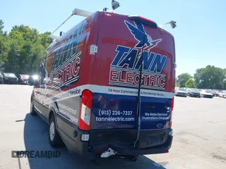 2020 Ford Transit Cargo with VIN 1FTBW3X8XLKB01219, listed as a IAAI auction lot 40268320 with 53,863 mi miles and . Bid and sale history available at DreamBid. Image 3.