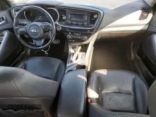 2015 Kia Optima SX with VIN 5XXGR4A7XFG510483, listed as a Copart auction lot 47249794 with 117,456 mi miles and Salvage Title. Bid and sale history available at carsss.com. Image 8.