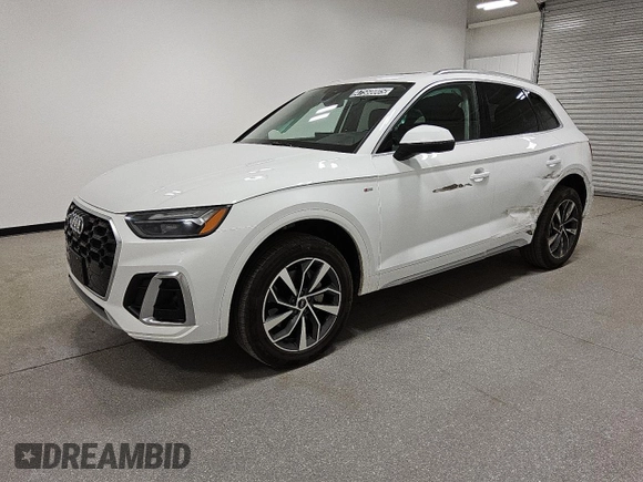 2023 Audi Q5 S line Premium Plus with VIN WA1EAAFY4P2124495, listed as a Copart auction lot 47560005 with 40,367 mi miles and Clean Title. Bid and sale history available at carsss.com. Image 1.