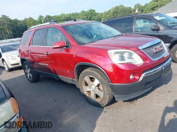 2010 GMC Acadia SLT1 with VIN 1GKLRMED9AJ164627, listed as a IAAI auction lot 42688959 with 179,119 mi miles and . Bid and sale history available at DreamBid. Image 1.