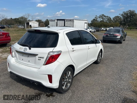 2012 Toyota Yaris L with VIN JTDKTUD36CD523080, listed as a Copart auction lot 44404985 with 134,041 mi miles and Clean Title. Bid and sale history available at carsss.com. Image 4.
