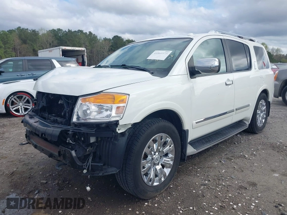 2015 Nissan Armada Platinum z VIN 5N1BA0NF9FN606276, wystawiony jako IAAI lot #41865375 z przebiegiem 223 761 mil mil oraz . Historia ofert i sprzedaży dostępna na DreamBid. Obrazek 18.