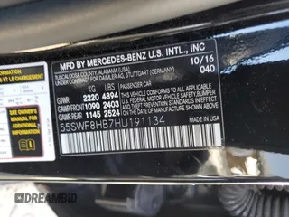 2017 Mercedes-Benz C 63 S AMG с VIN 55SWF8HB7HU191134, выставлен на аукционе Copart как лот 76952884 с пробегом 48 974 миль миль и Списание • Salvage title. История ставок и продаж доступна на DreamBid. Изображение 12.