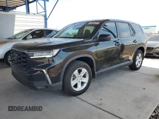 2023 Honda Pilot LX with VIN 5FNYG2H29PB015544, listed as a Copart auction lot 63485214 with 7,991 mi miles and Salvage Title. Bid and sale history available at carsss.com. Image 1.