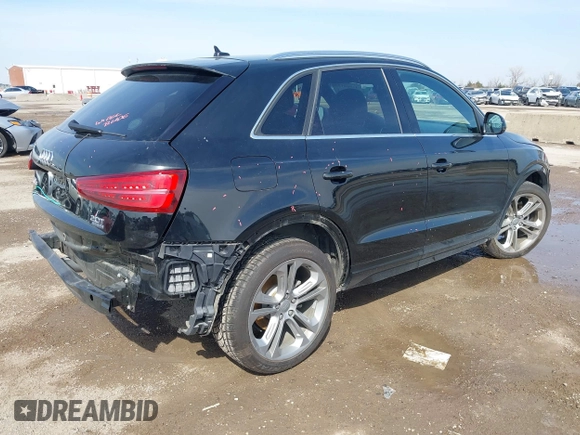 2016 Audi Q3 Premium Plus with VIN WA1EFCFS9GR018740, listed as a IAAI auction lot 41564117 with 38,303 mi miles. Bid and sale history available at carsss.com. Image 4.
