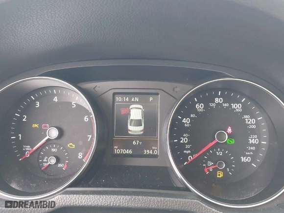 2018 Volkswagen Passat 2.0T SE with VIN 1VWBA7A35JC018885, listed as a IAAI auction lot 41955324 with 107,046 mi miles. Bid and sale history available at carsss.com. Image 7.