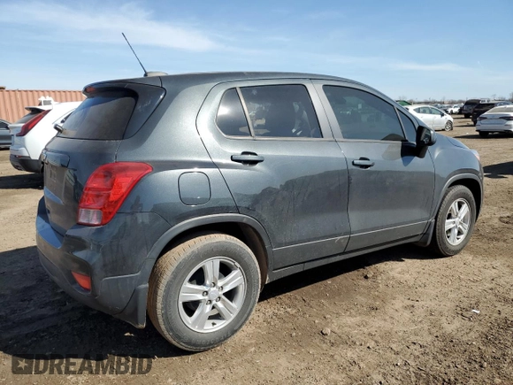 2019 Chevrolet Trax LS with VIN 3GNCJKSBXKL255143, listed as a Copart auction lot 48723885 with 79,430 mi miles and Salvage Title. Bid and sale history available at carsss.com. Image 3.