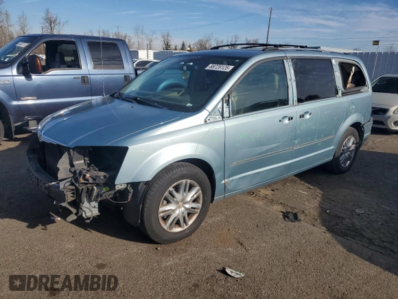 2009 Chrysler Town & Country Limited with VIN 2A8HR64X59R659769, listed as a Copart auction lot 88728125 with 97,552 mi miles and Salvage Title. Bid and sale history available at carsss.com. Image 1.