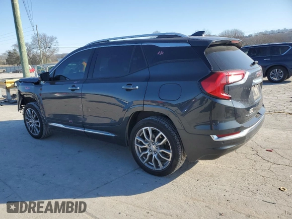 2022 GMC Terrain Denali with VIN 3GKALXEV1NL255229, listed as a Copart auction lot 88162335 with 41,835 mi miles and Salvage title. Bid and sale history available at DreamBid. Image 2.