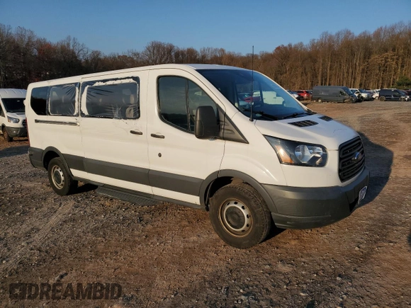 2018 Ford Transit Passenger XL with VIN 1FBZX2YM8JKA34008, listed as a Copart auction lot 80298654 with 123,367 mi miles and Salvage title. Bid and sale history available at DreamBid. Image 4.