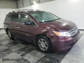 2013 Honda Odyssey EX-L with VIN 5FNRL5H63DB048622, listed as a Copart auction lot 52003825 with 75,113 mi miles and Salvage Title. Bid and sale history available at carsss.com. Image 4.