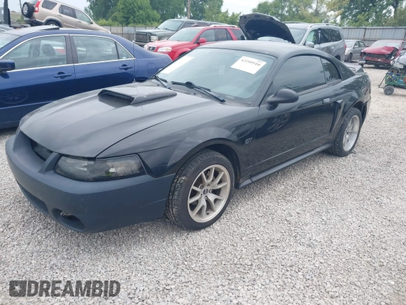 2002 Ford Mustang GT Deluxe z VIN 1FAFP42X82F158373, wystawiony jako IAAI lot #42299510 z przebiegiem 178 657 mil mil oraz . Historia ofert i sprzedaży dostępna na DreamBid. Obrazek 2.
