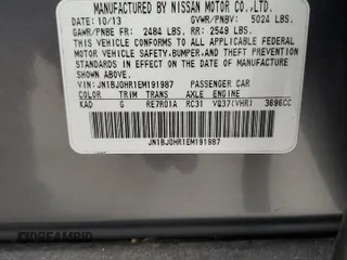 2014 Infiniti QX50 Journey with VIN JN1BJ0HR1EM191987, listed as a Copart auction lot 47400395 with 0 mi miles and Salvage Title. Bid and sale history available at carsss.com. Image 13.