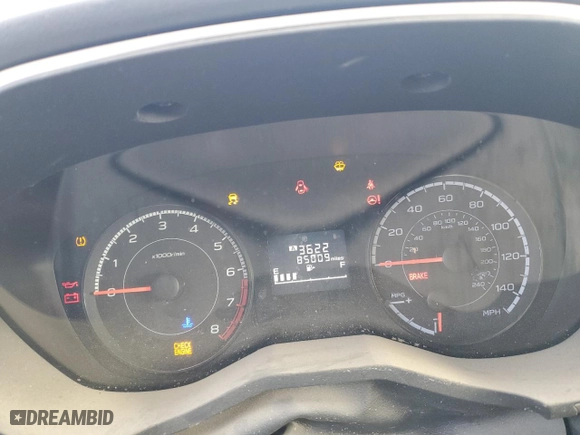 2019 Subaru Crosstrek Premium with VIN JF2GTACC5K9205413, listed as a Copart auction lot 85535984 with 85,009 mi miles and Salvage Title. Bid and sale history available at carsss.com. Image 9.