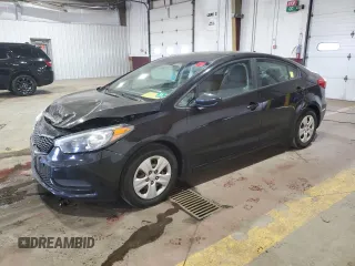 2016 Kia Forte LX with VIN KNAFK4A60G5501379, listed as a Copart auction lot 49219955 with 85,274 mi miles and Salvage Title. Bid and sale history available at carsss.com. Image 1.