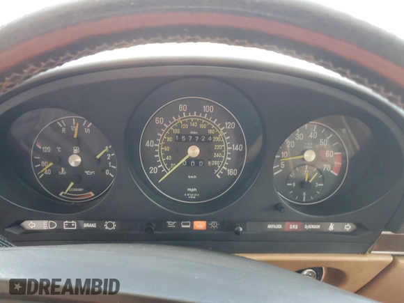 1987 Mercedes-Benz 560 Series 560SL with VIN WDBBA48D8HA056549, listed as a Copart auction lot 54720495 with 157,724 mi miles and Clean Title. Bid and sale history available at carsss.com. Image 9.
