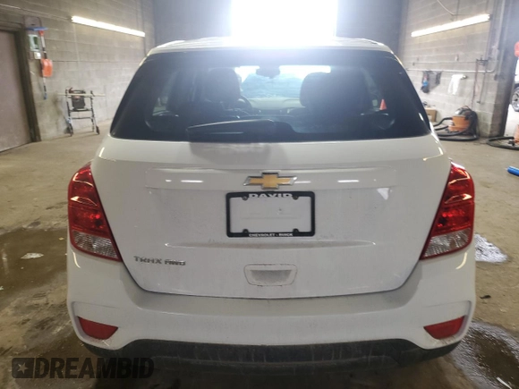 2019 Chevrolet Trax LS with VIN 3GNCJNSBXKL157523, listed as a Copart auction lot 47164505 with 52,560 mi miles and Salvage Title. Bid and sale history available at carsss.com. Image 6.