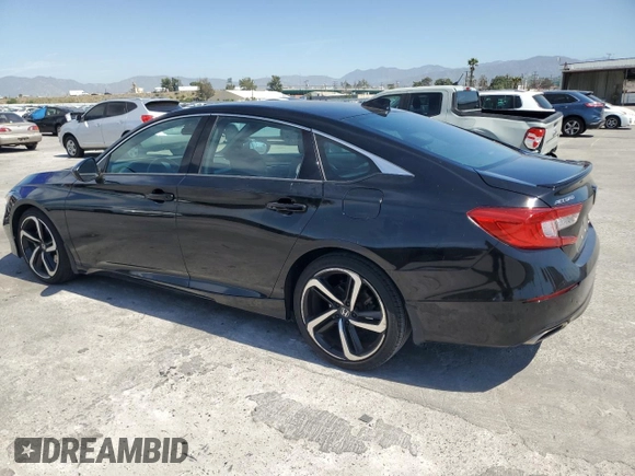 2019 Honda Accord Sport with VIN 1HGCV1F36KA176121, listed as a Copart auction lot 52565475 with 75,847 mi miles and Salvage Title. Bid and sale history available at DreamBid. Image 2.