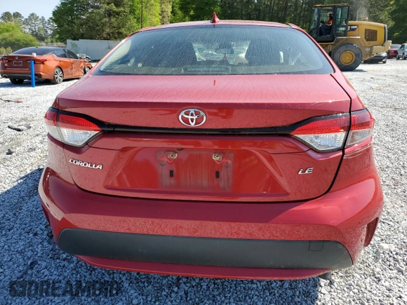 2020 Toyota Corolla LE with VIN JTDEPRAE2LJ086541, listed as a Copart auction lot 52226065 with 101,318 mi miles and Salvage Title. Bid and sale history available at carsss.com. Image 6.