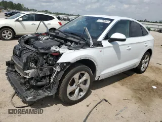 2021 Audi Q5 Sportback Premium Plus with VIN WA15AAFY6M2137390, listed as a Copart auction lot 51147585 with 43,711 mi miles and Clean title. Bid and sale history available at DreamBid. Image 1.
