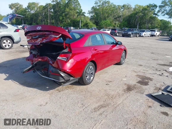 2024 Hyundai Elantra SEL with VIN KMHLM4DG3RU771313, listed as a IAAI auction lot 42389812 with 11,748 mi miles and . Bid and sale history available at DreamBid. Image 4.